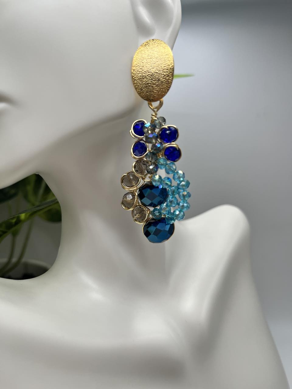 Aretes Irma azul