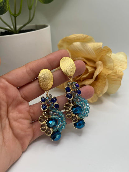 Aretes Irma azul